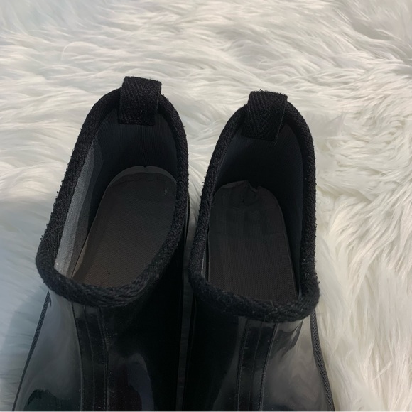 Ankle Rain Boots Glossy Black 8 - Picture 9 of 11